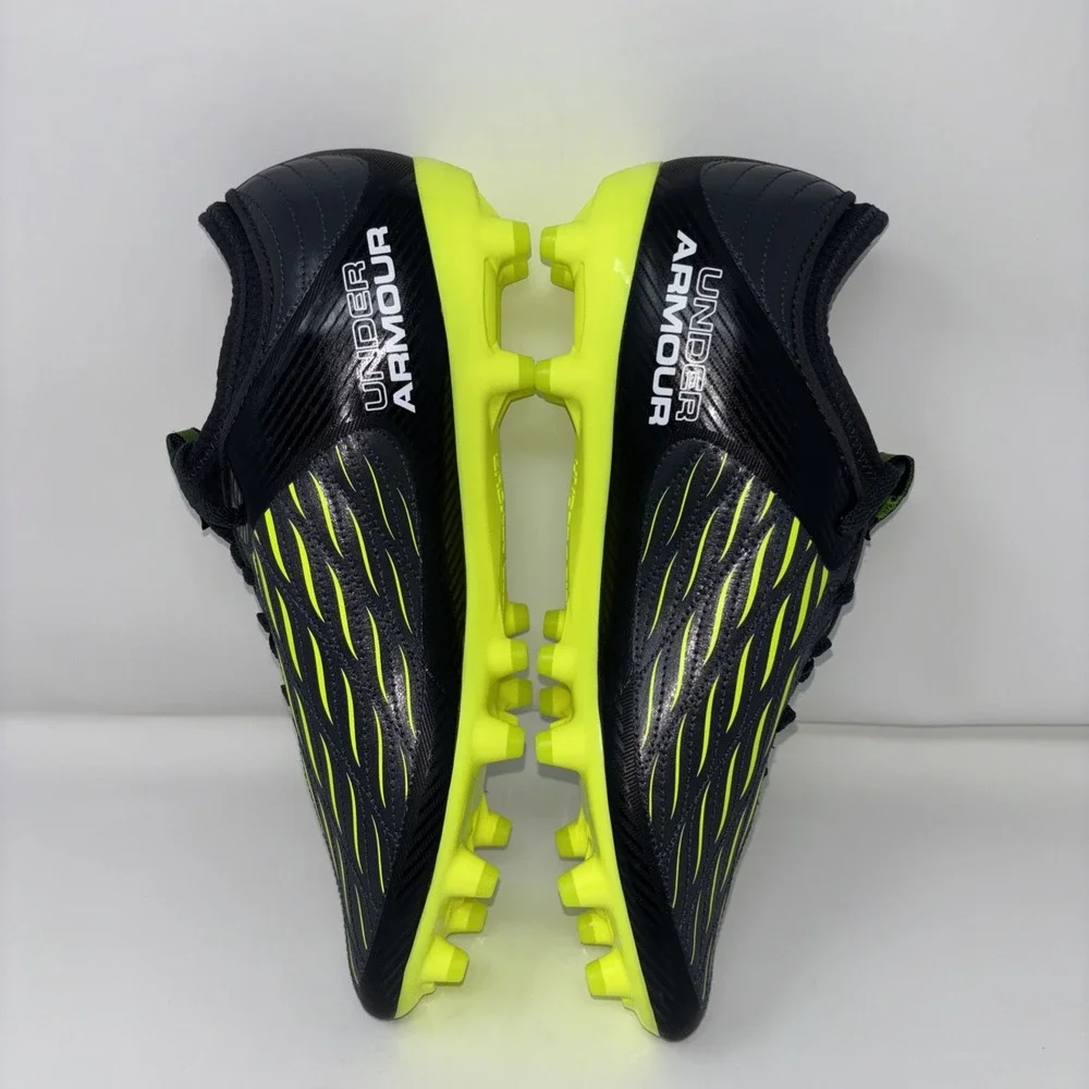 Under Armour Magnetico Select 4 FG Cleats Men Sz8.5, Black Yellow Molded